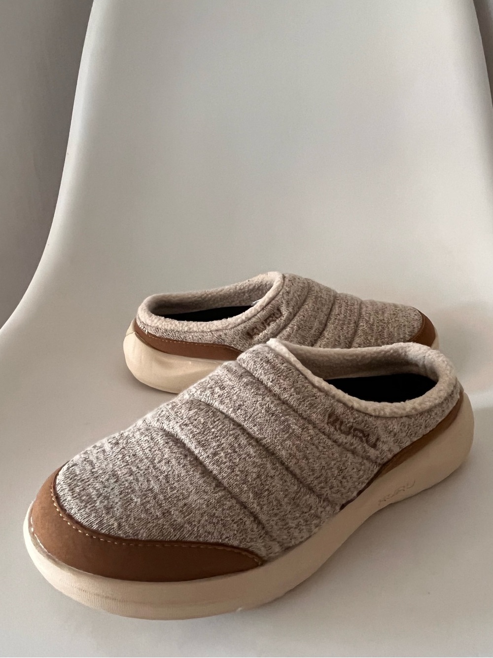 KURU Draft 2 Recovery Mule Slippers Women's Size 6 Medium NWOB Oatmeal Heather